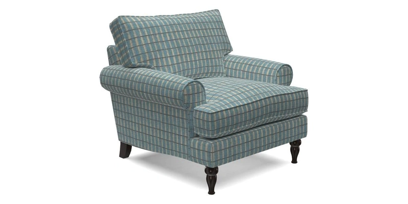 Cooksbridge Chair in Cloth 21 Simple Stripe Bilberry