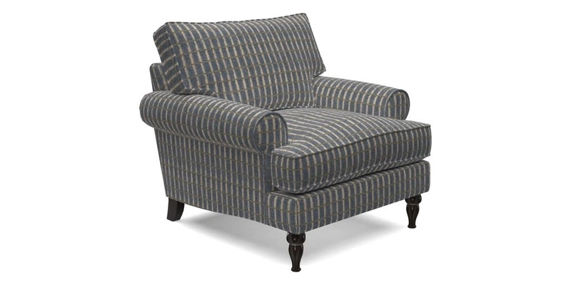 Cooksbridge Chair in Cloth 21 Simple Stripe Bilberry