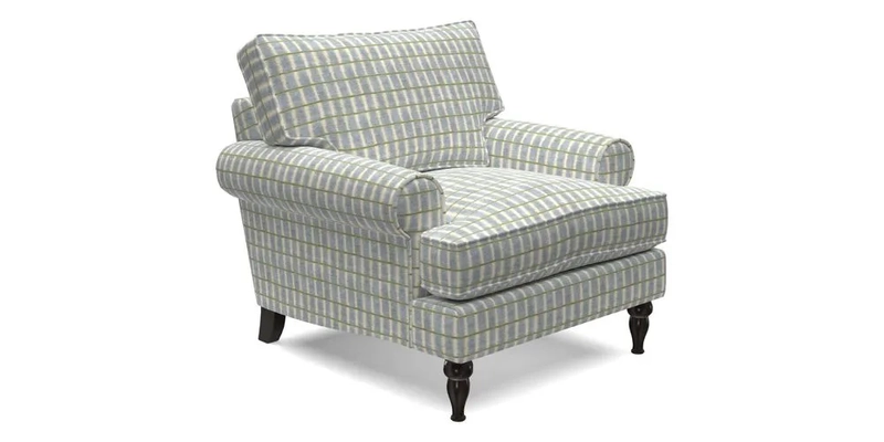 Cooksbridge Chair in Cloth 21 Simple Stripe Bilberry