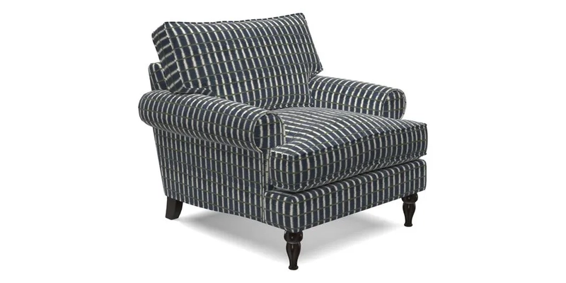 Cooksbridge Chair in Cloth 21 Simple Stripe Bilberry
