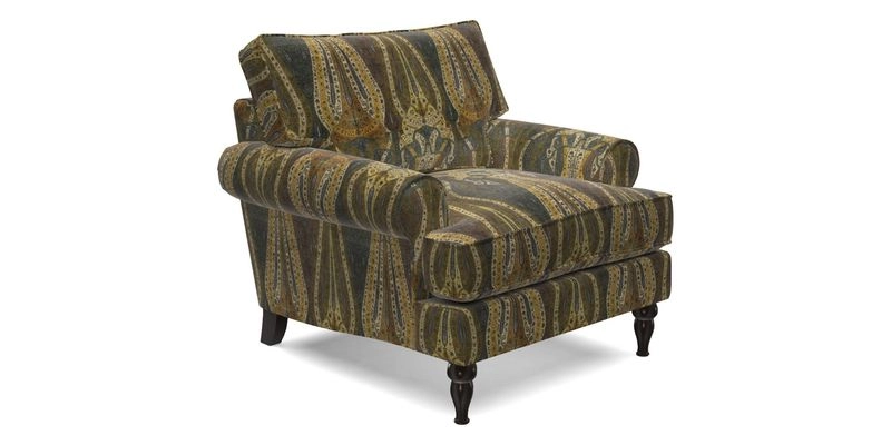 Cooksbridge Chair in Cloth 21 Simple Stripe Bilberry