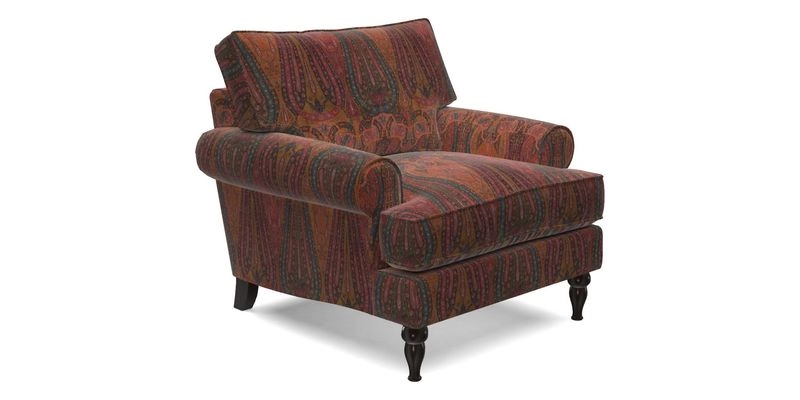 Cooksbridge Chair in Cloth 21 Simple Stripe Bilberry