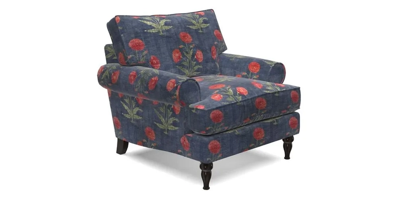 Cooksbridge Chair in Cloth 21 Simple Stripe Bilberry