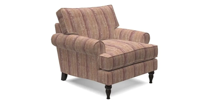 Cooksbridge Chair in Cloth 21 Simple Stripe Bilberry