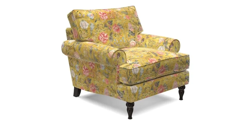 Cooksbridge Chair in Cloth 21 Simple Stripe Bilberry