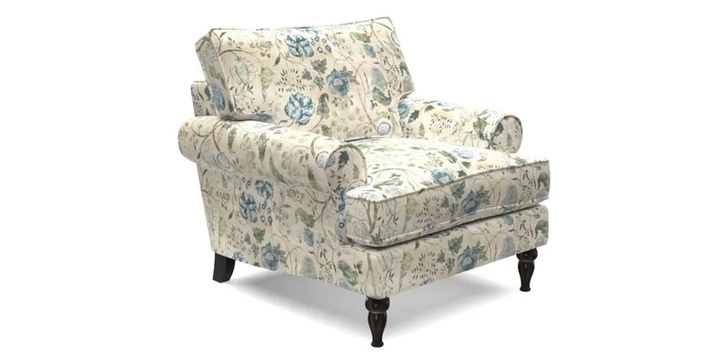 Cooksbridge Chair in Cloth 21 Simple Stripe Bilberry