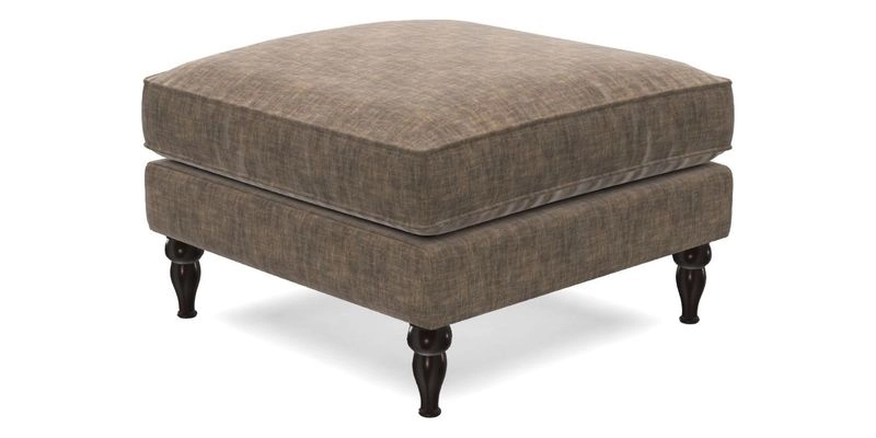 Cooksbridge Footstool in Two Tone Plain Biscuit