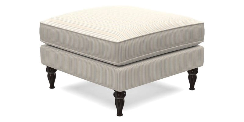 Cooksbridge Footstool in Two Tone Plain Biscuit