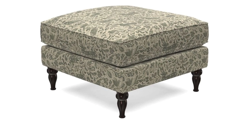 Cooksbridge Footstool in Two Tone Plain Biscuit