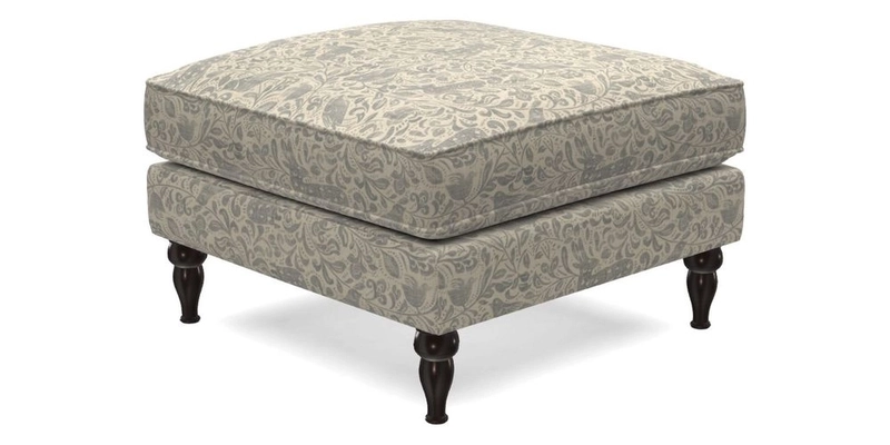 Cooksbridge Footstool in Two Tone Plain Biscuit