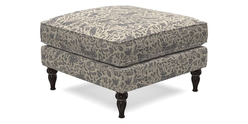 Cooksbridge Footstool in Two Tone Plain Biscuit