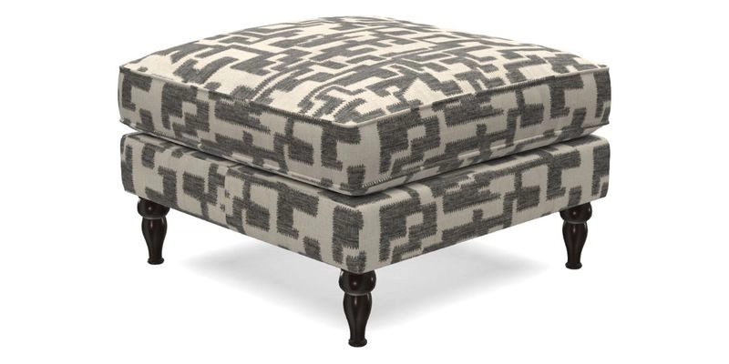Cooksbridge Footstool in Two Tone Plain Biscuit