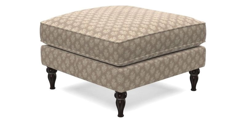 Cooksbridge Footstool in Two Tone Plain Biscuit