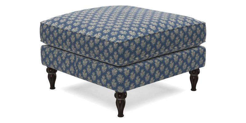 Cooksbridge Footstool in Two Tone Plain Biscuit