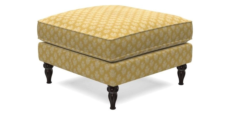 Cooksbridge Footstool in Two Tone Plain Biscuit