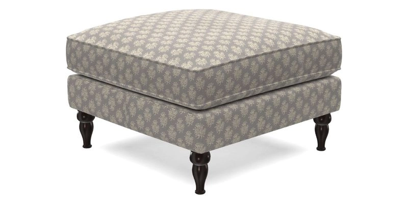 Cooksbridge Footstool in Two Tone Plain Biscuit