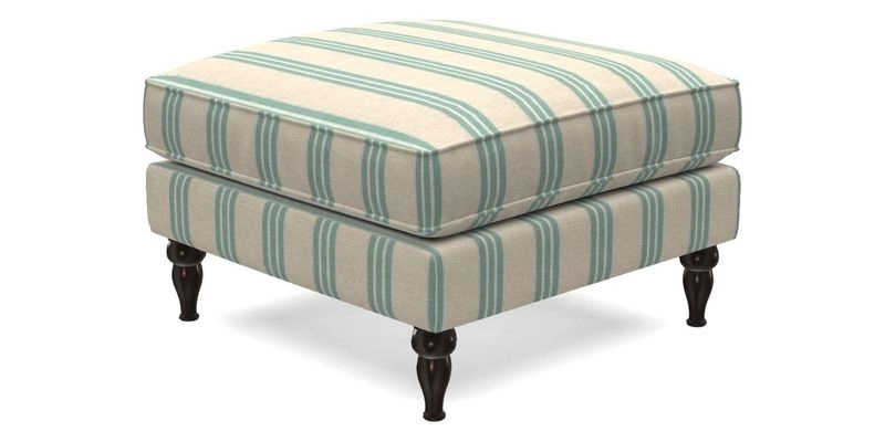 Cooksbridge Footstool in Two Tone Plain Biscuit