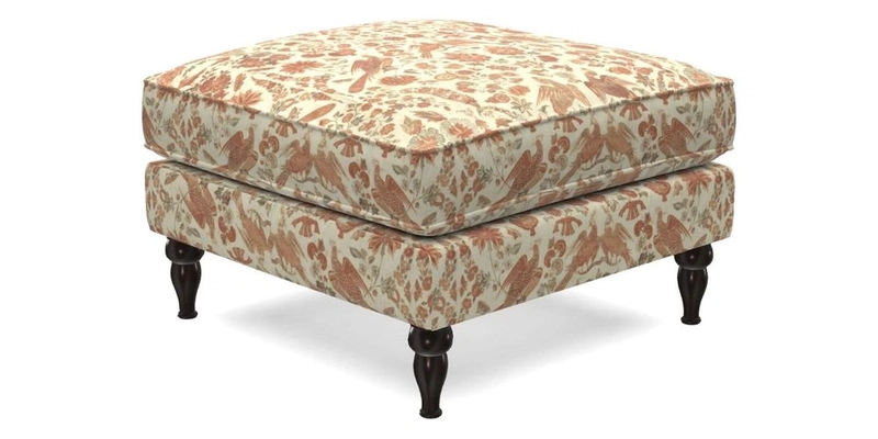 Cooksbridge Footstool in Two Tone Plain Biscuit