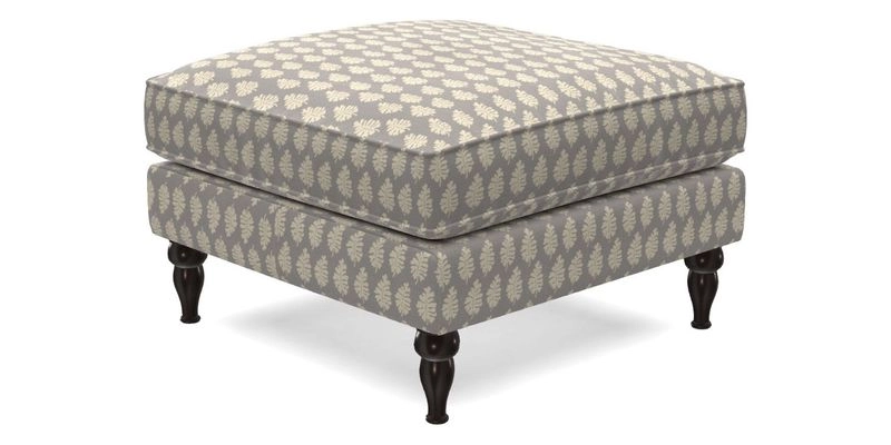 Cooksbridge Footstool in Two Tone Plain Biscuit