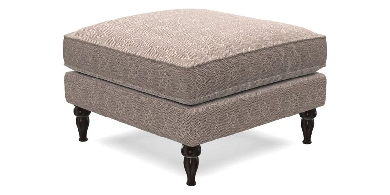 Cooksbridge Footstool in Two Tone Plain Biscuit
