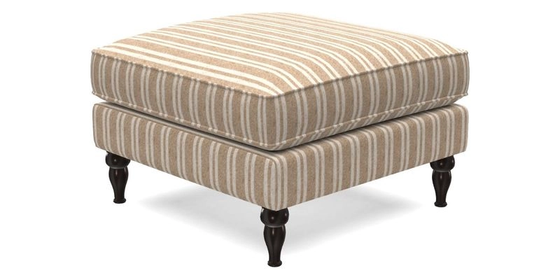 Cooksbridge Footstool in Two Tone Plain Biscuit
