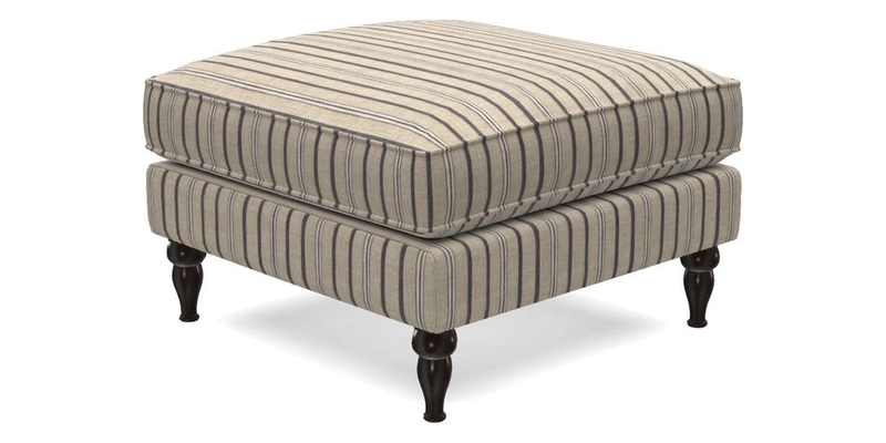 Cooksbridge Footstool in Two Tone Plain Biscuit