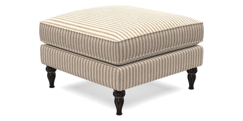 Cooksbridge Footstool in Two Tone Plain Biscuit
