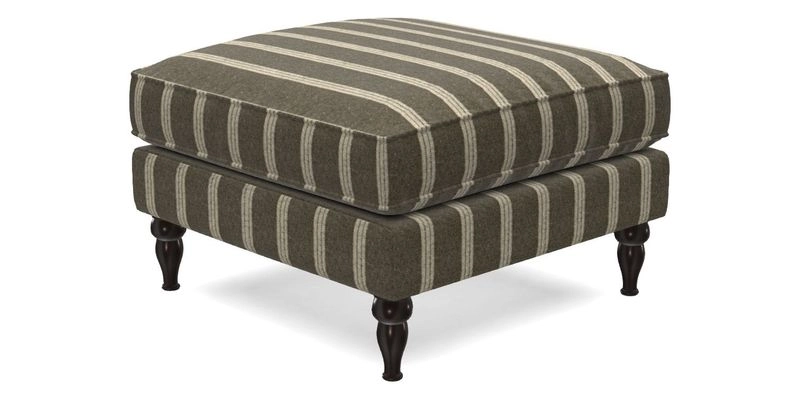 Cooksbridge Footstool in Two Tone Plain Biscuit