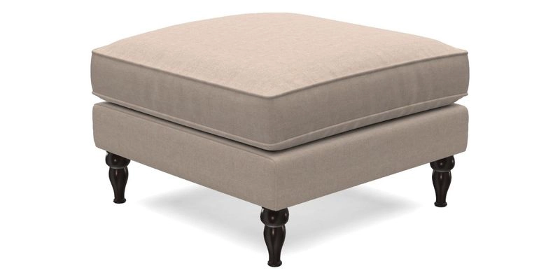 Cooksbridge Footstool in Two Tone Plain Biscuit