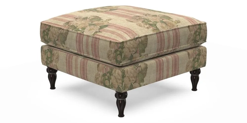 Cooksbridge Footstool in Two Tone Plain Biscuit