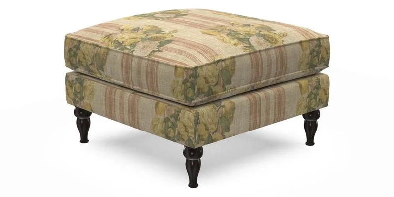 Cooksbridge Footstool in Two Tone Plain Biscuit