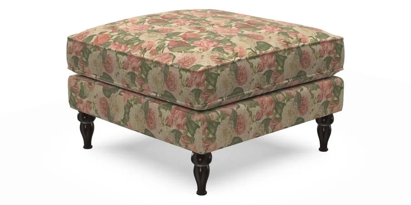Cooksbridge Footstool in Two Tone Plain Biscuit