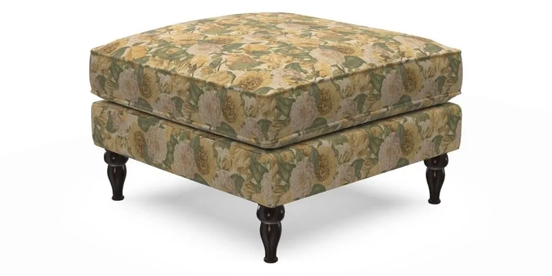 Cooksbridge Footstool in Two Tone Plain Biscuit