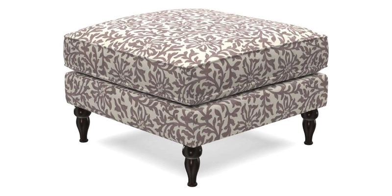 Cooksbridge Footstool in Two Tone Plain Biscuit