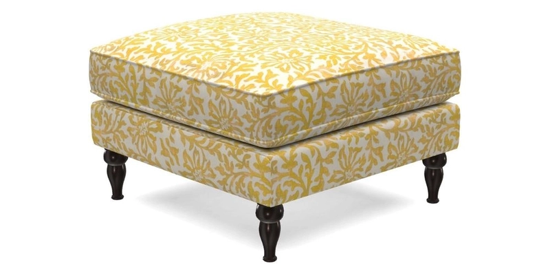 Cooksbridge Footstool in Two Tone Plain Biscuit