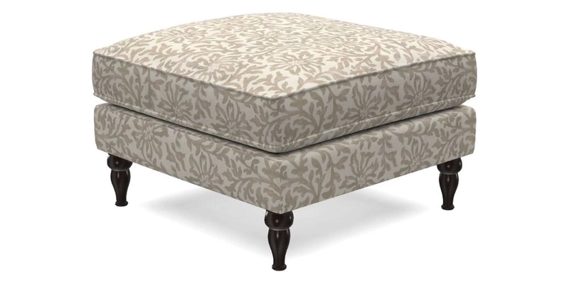 Cooksbridge Footstool in Two Tone Plain Biscuit