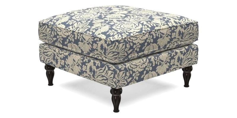 Cooksbridge Footstool in Two Tone Plain Biscuit
