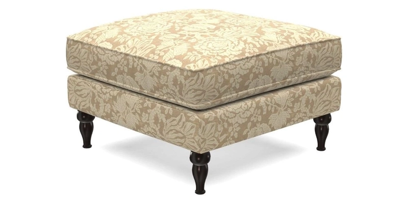 Cooksbridge Footstool in Two Tone Plain Biscuit