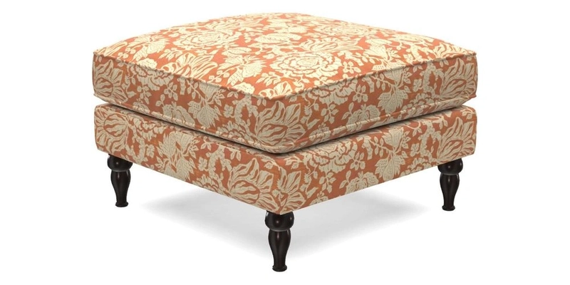 Cooksbridge Footstool in Two Tone Plain Biscuit
