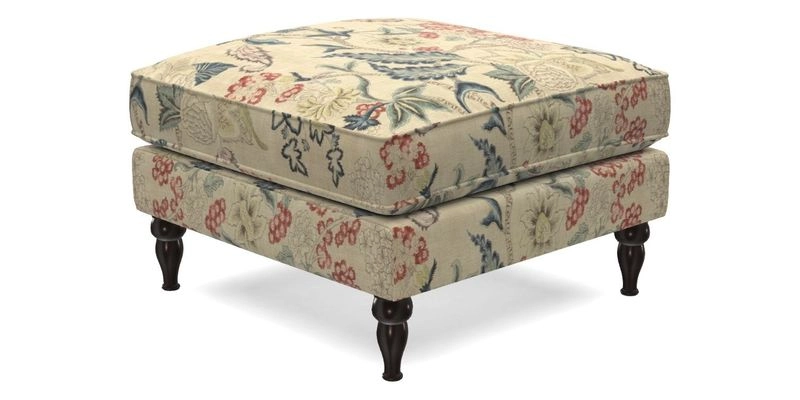 Cooksbridge Footstool in Two Tone Plain Biscuit