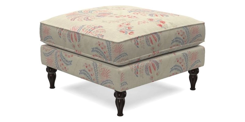 Cooksbridge Footstool in Two Tone Plain Biscuit