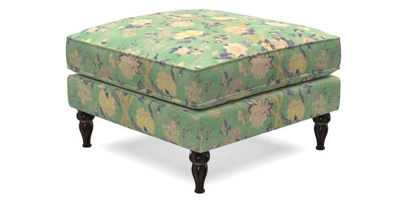 Cooksbridge Footstool in Two Tone Plain Biscuit