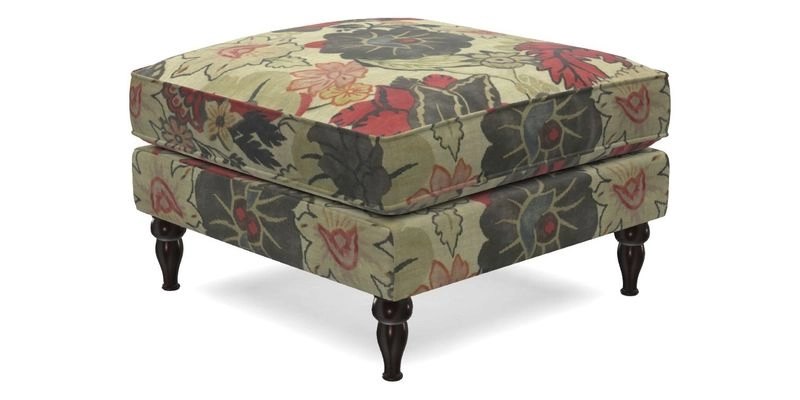 Cooksbridge Footstool in Two Tone Plain Biscuit