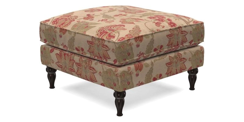 Cooksbridge Footstool in Two Tone Plain Biscuit