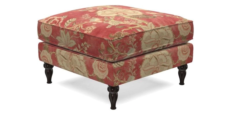 Cooksbridge Footstool in Two Tone Plain Biscuit