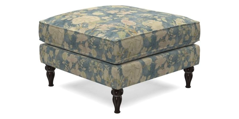 Cooksbridge Footstool in Two Tone Plain Biscuit