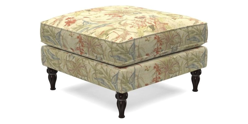 Cooksbridge Footstool in Two Tone Plain Biscuit