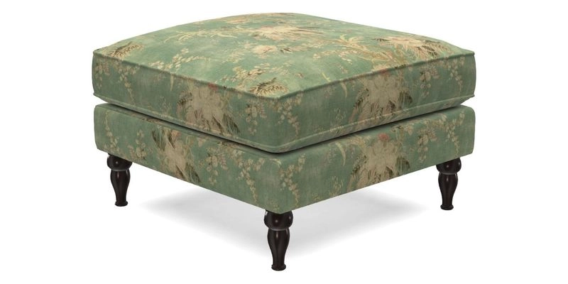 Cooksbridge Footstool in Two Tone Plain Biscuit