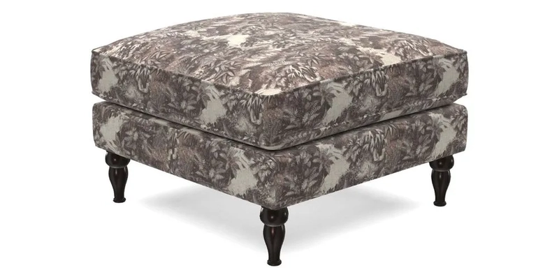 Cooksbridge Footstool in Two Tone Plain Biscuit