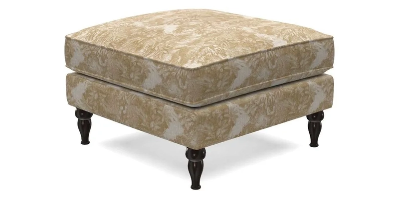 Cooksbridge Footstool in Two Tone Plain Biscuit